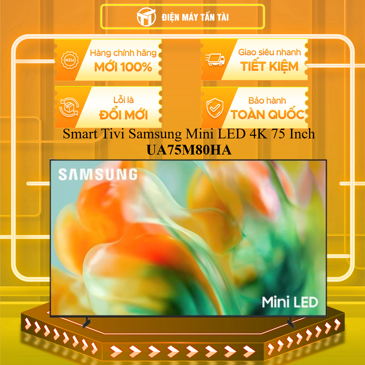 UA75M80HA - Smart Tivi Samsung Mini LED 4K 75 Inch UA75M80HA- CHỈ MIỄN PHÍ HCM
