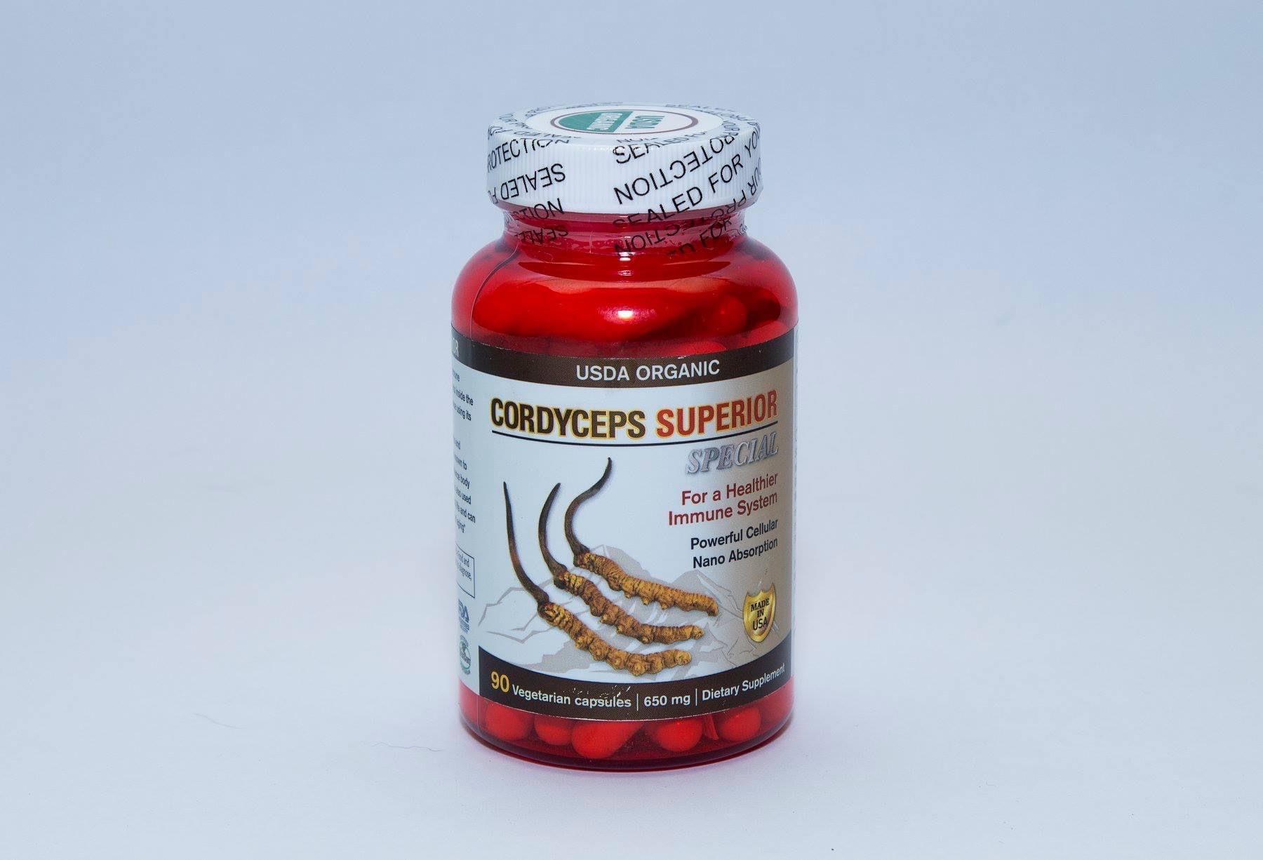 Viên uống đông trùng hạ thảo đỏ usda organic cordyceps special / ngăn ngừa lão hoá/ hàng mỹ chính hãng 100%