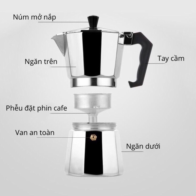 Máy pha cafe 100ml, bình pha cafe 100ml, pha cafe tự động