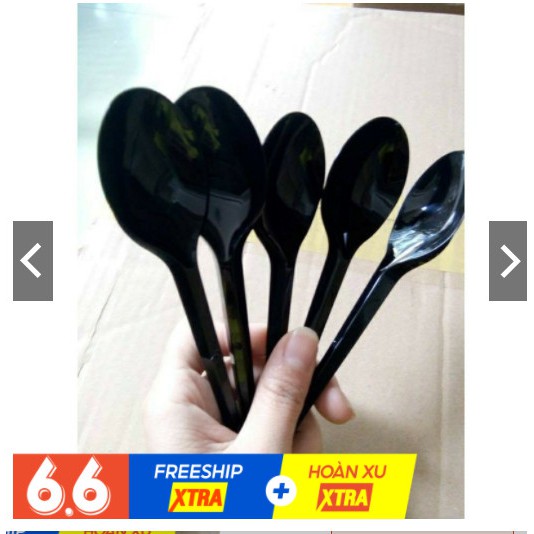 Muỗng nhựa cao cấp trà sữa .bịch 100 cái