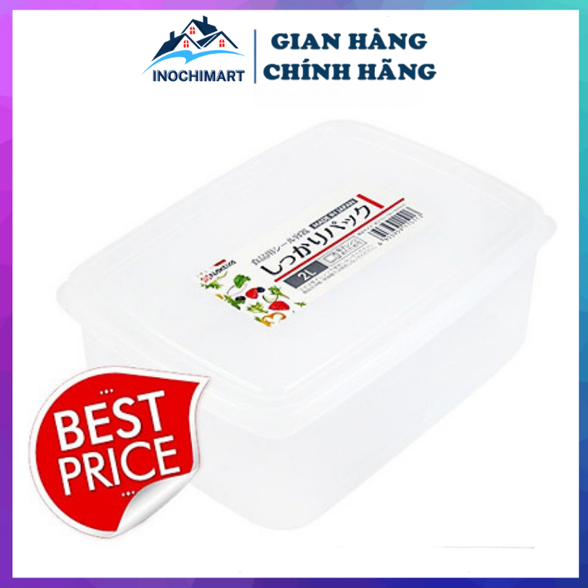 Hộp đựng thực phẩm 2 Lít nắp dẻo Nakaya - Hàng Nội địa Nhật An toàn trong lò vi sóng