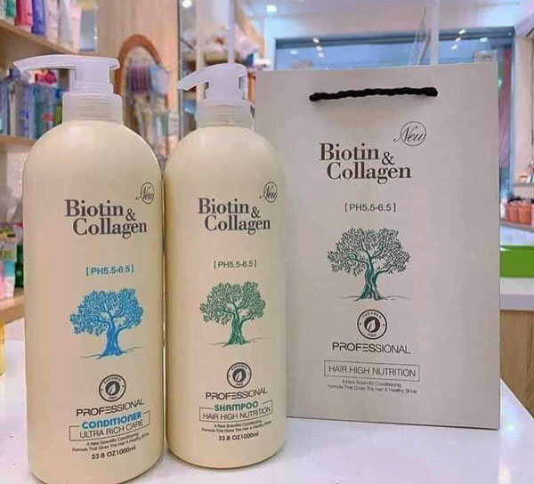 Cặp dầu gội xả biotin collagen hàng chính hãng gian hàng giá rẻ
