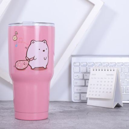 [NHIỀU MÀU] Ly giữ nhiệt Thailand Inox 304 cao cấp đủ màu siêu đáng yêu Tặng kèm túi xách + ống hút + cọ - Cốc giữ nhiệt dung tích 900ml