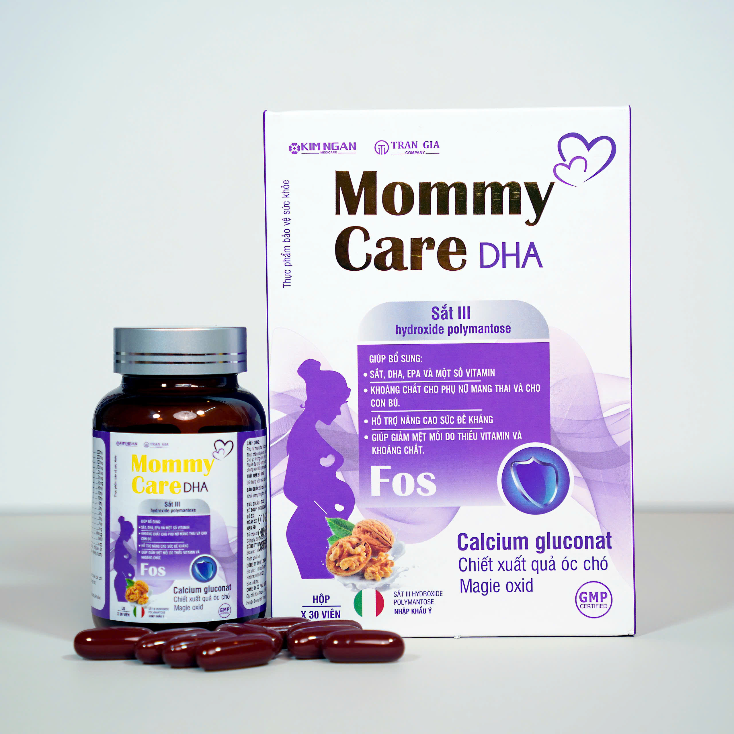 Viên bổ bầu MOMMY CARE DHA bổ sung sắt và các vitamin tổng hợp cần thiết cho mẹ bầu, phụ nữ trước bầu và đang cho bé bú