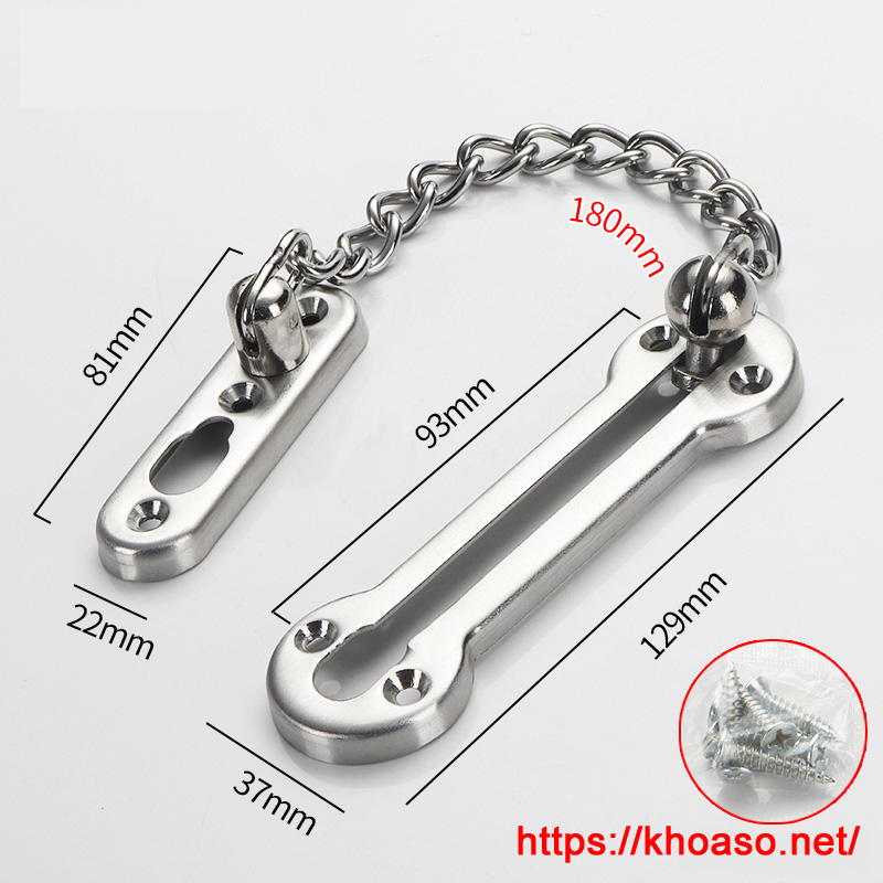 Chốt xích khóa an toàn khi mở cửa Yalida 003
