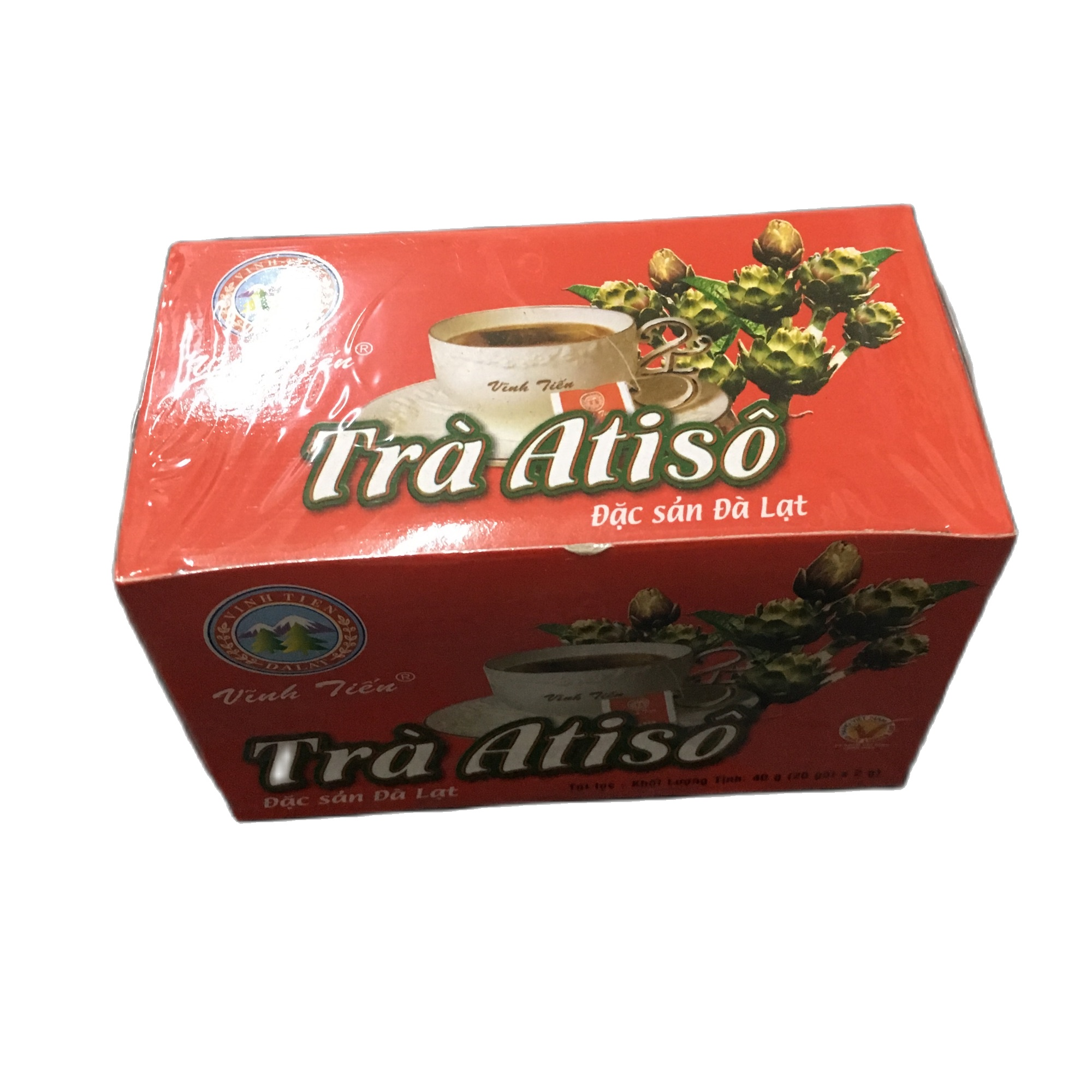 Trà artiso túi lọc Vĩnh Tiến, hộp gồm 20 gói x 2g
