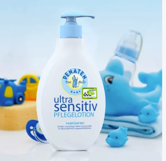 Sữa dưỡng da Penaten cho  làn da nhạy cảm của bé Penaten Ultra Sensitiv PFLEGELOTION 400ml