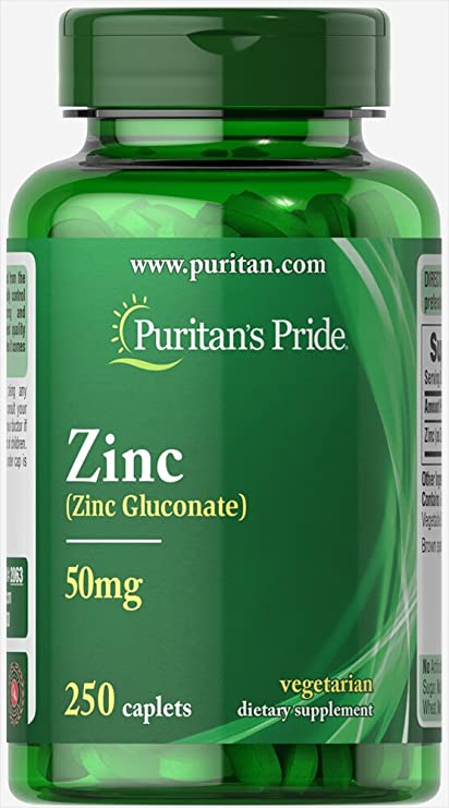 HCMViên uống bổ sung kẽm Chelated Zinc 50mg Puritans Pride 250 viên