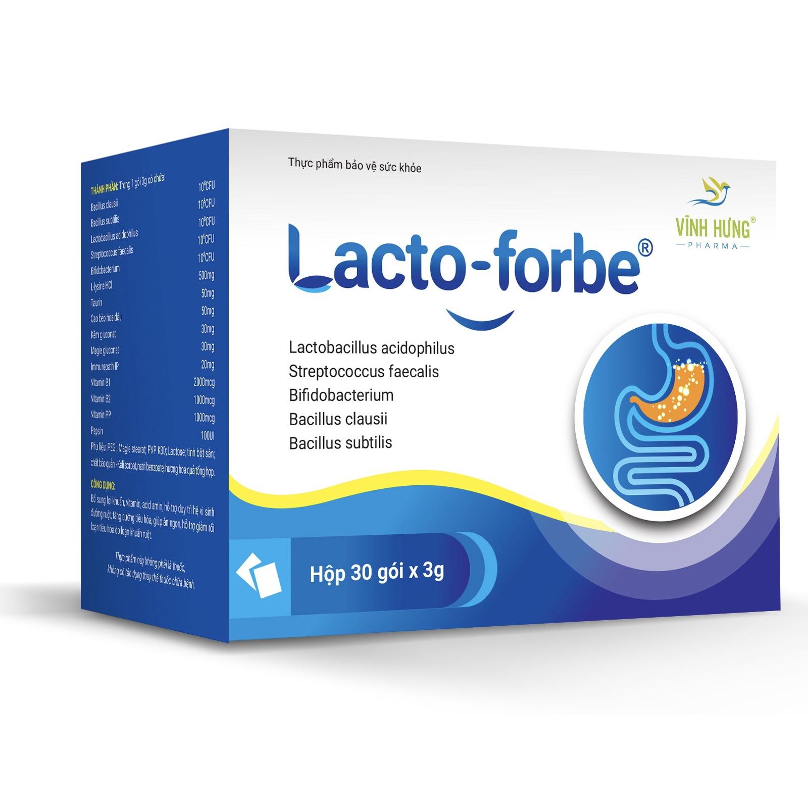 Men vi sinh cho bé Lacto-Forbe bổ sung lợi khuẩn đường ruột, bé ăn ngon, hấp thu tốt