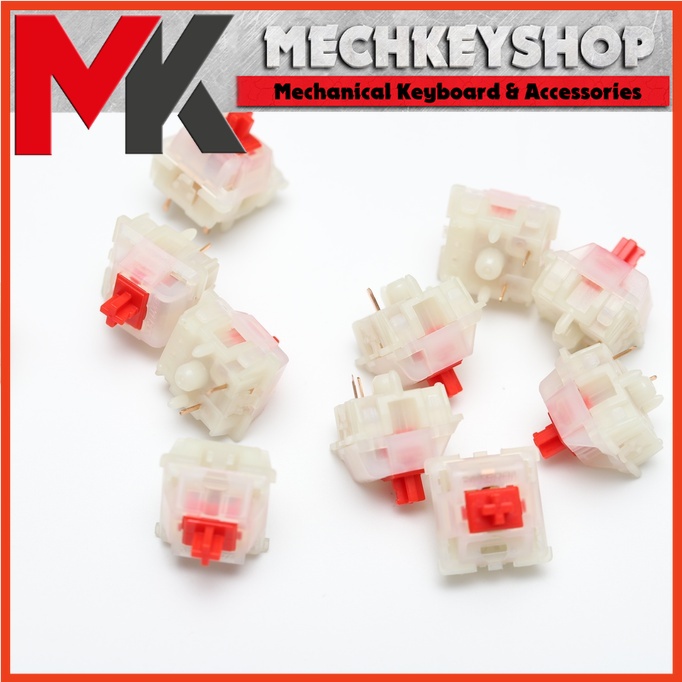 Công tắc switch Gateron Milky Red Pro cho bàn phím cơ