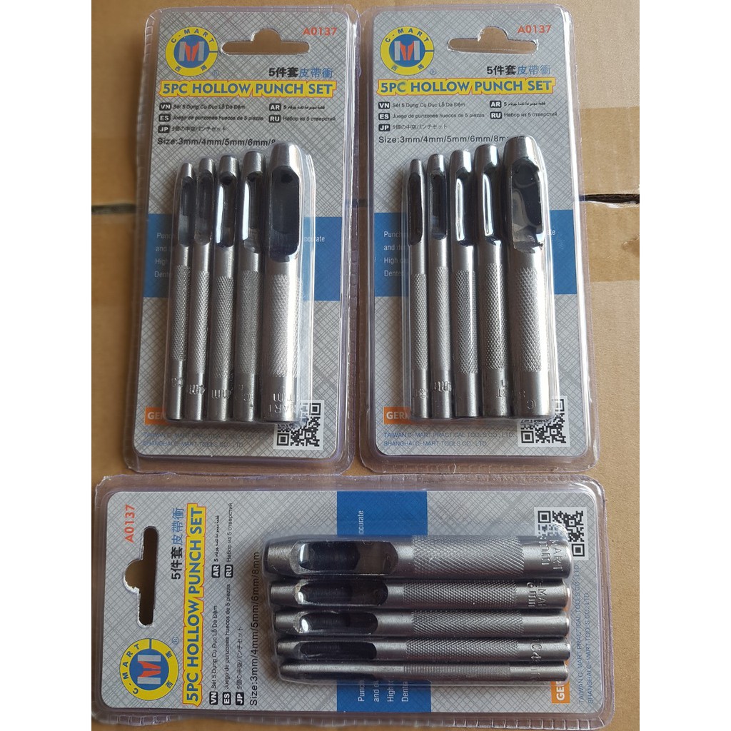 Bộ đột lỗ 5 mũi c-mart a0137
