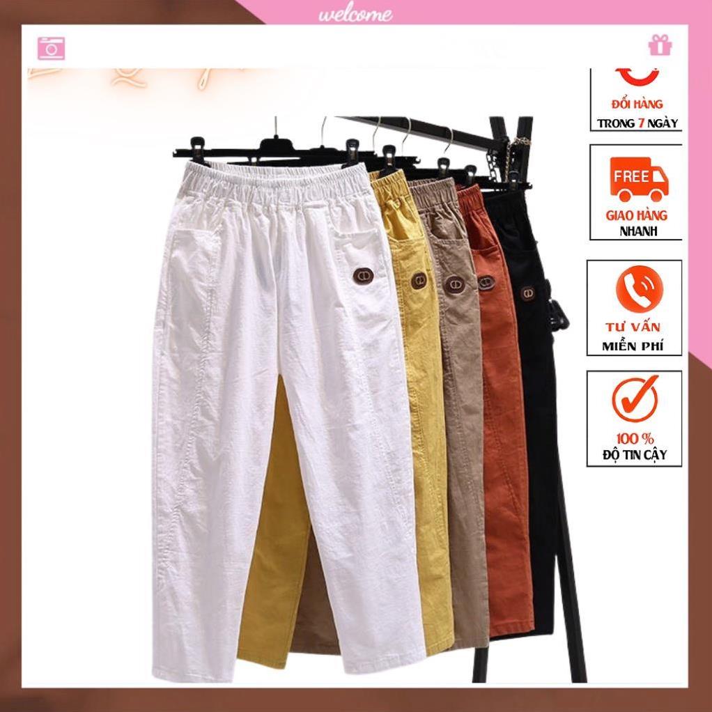  Quần baggy nữ  quần đũi dài lưng thun bigsize phù hợp mọi lứa tuổi mã 707 