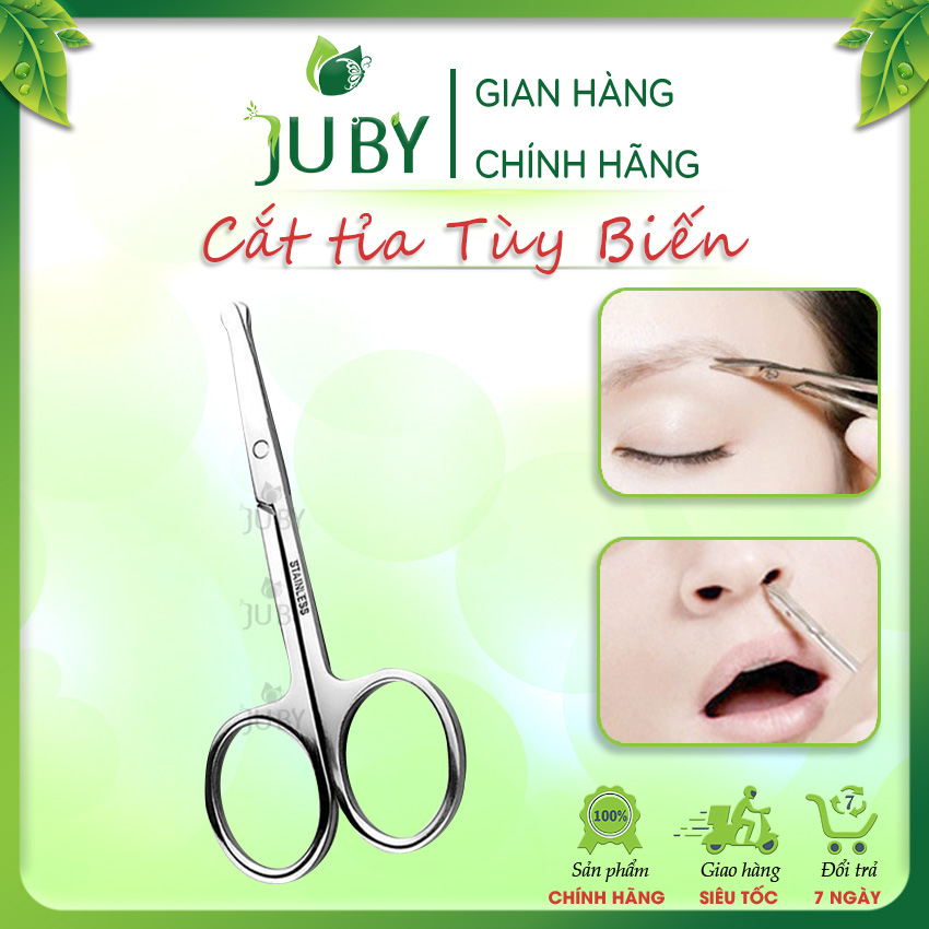 Kéo cắt tỉa lông đa năng CATUVA 1PK011, tỉa chân mày, lông mũi, lông tay chân, tỉa lông vùng kín, an toàn , tiện lợi.