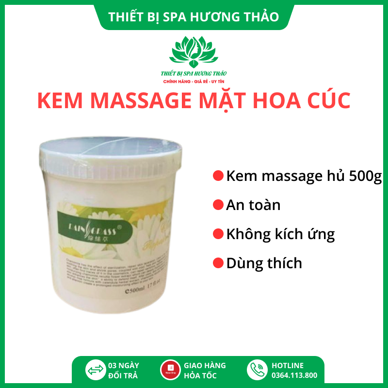 Kem massage hoa cúc chuyên dùng cho spa cao cấp