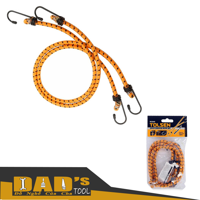Bộ 2 dây ràng cao su 60/90cm - tolsen 62242/43