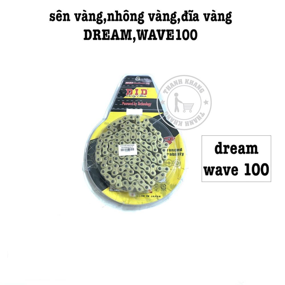 Nhông sên dĩa wave 100 dream vàng did thanh khang 004000026