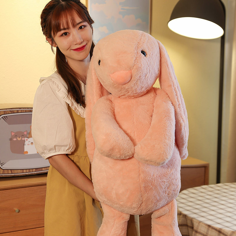 Thỏ bông tai dài Bunny Jellycat lông xù nhiều màu size lớn 60cm dễ thương cho bé gái