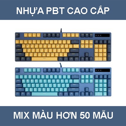 Keycap nhựa pbt cao cấp xuyên led mix màu hơn 50 mẫu