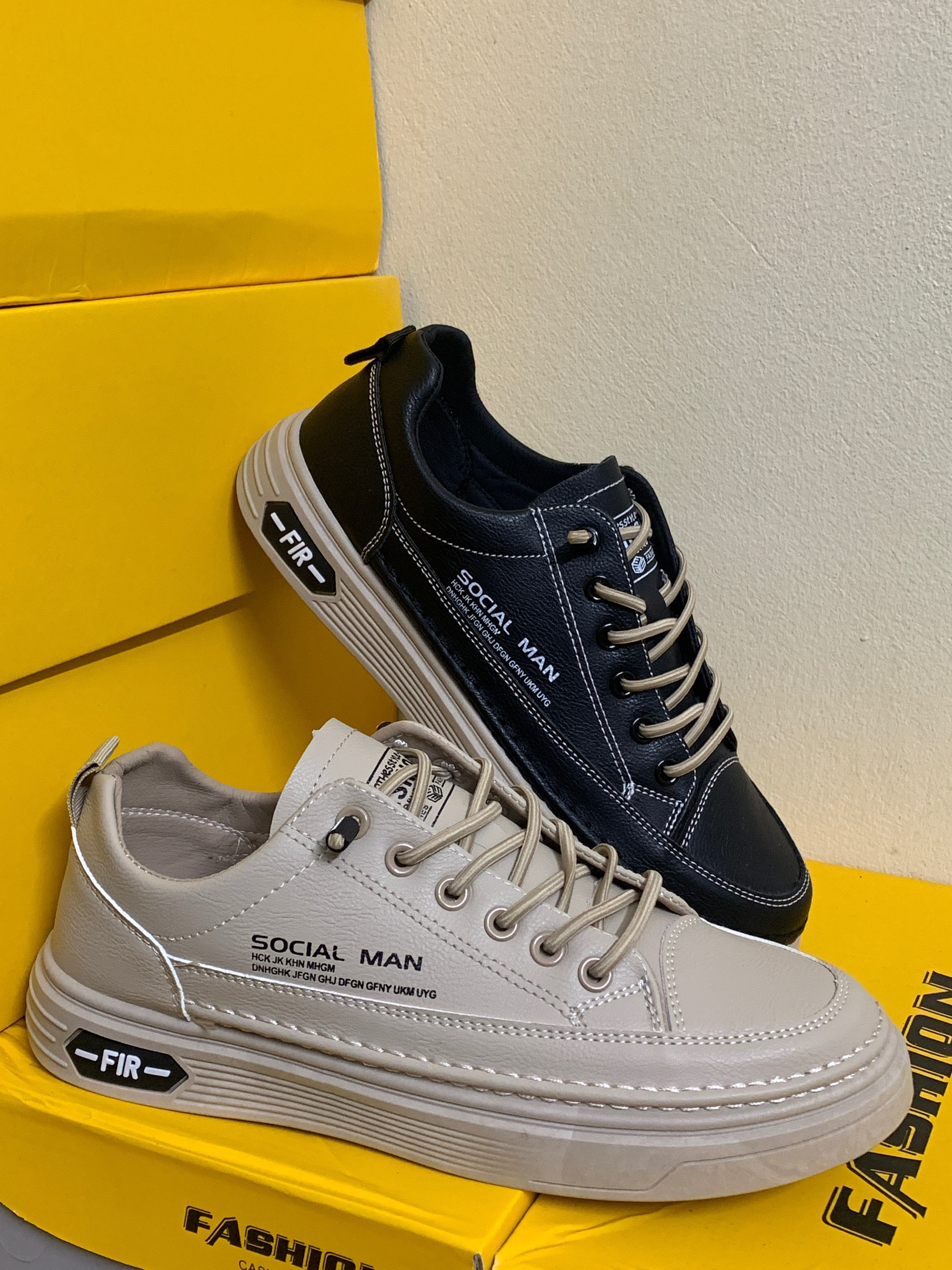 Giày sneaker nam, giày nam da thật hàng cao cấp new 2022