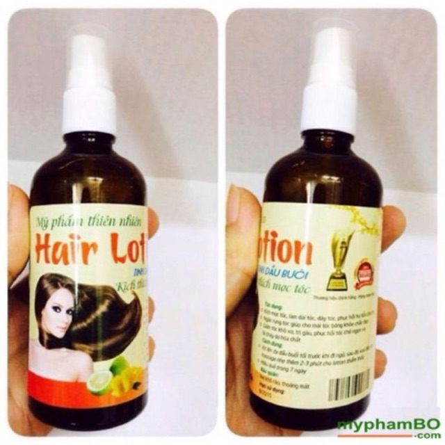 Combo 2 chai tinh dầu bưởi dưỡng tóc hair lotion,kích thích mọc tóc, ngăn rụng tóc