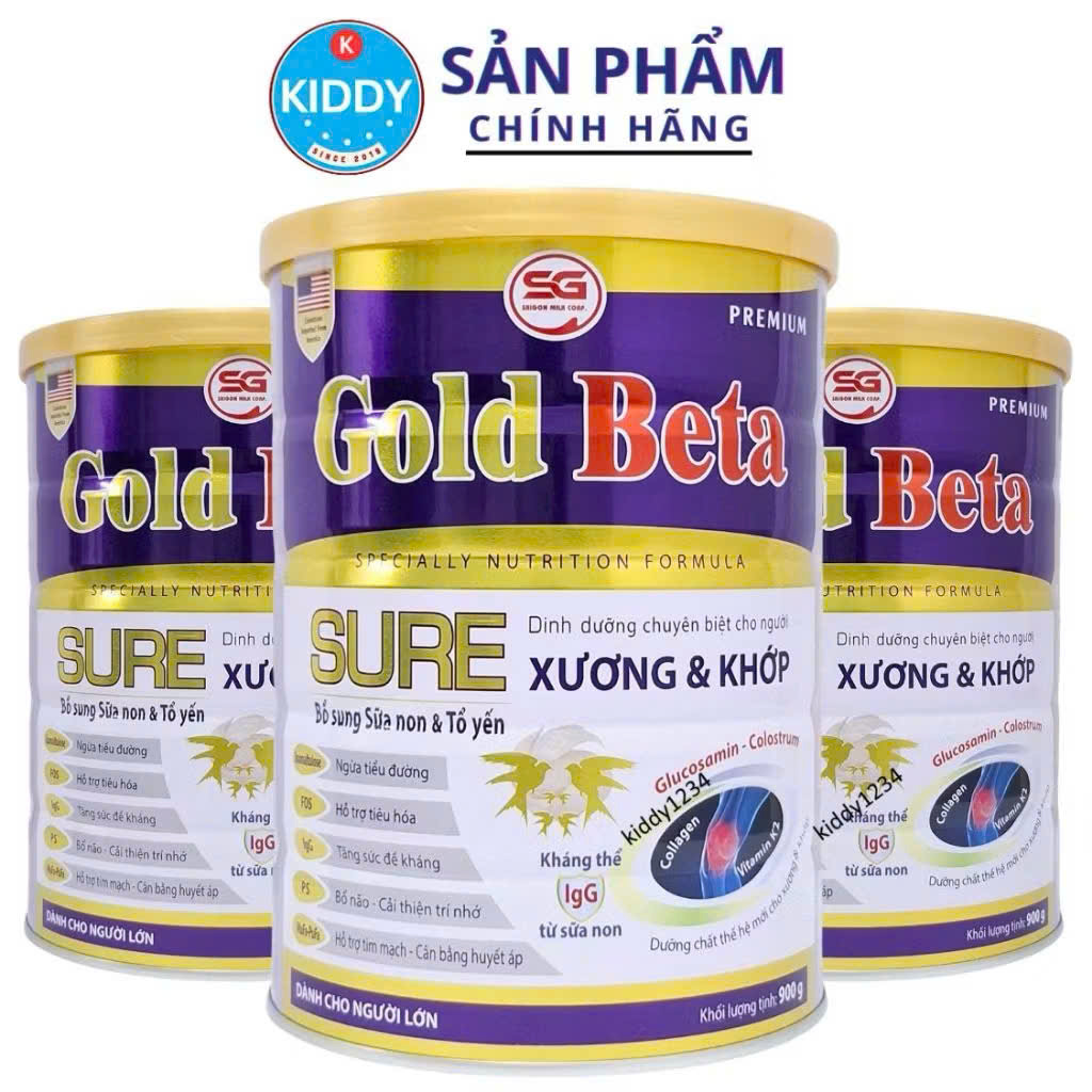 Sữa bột Gold Beta sure xương khớp 900g (GOLDMILK)