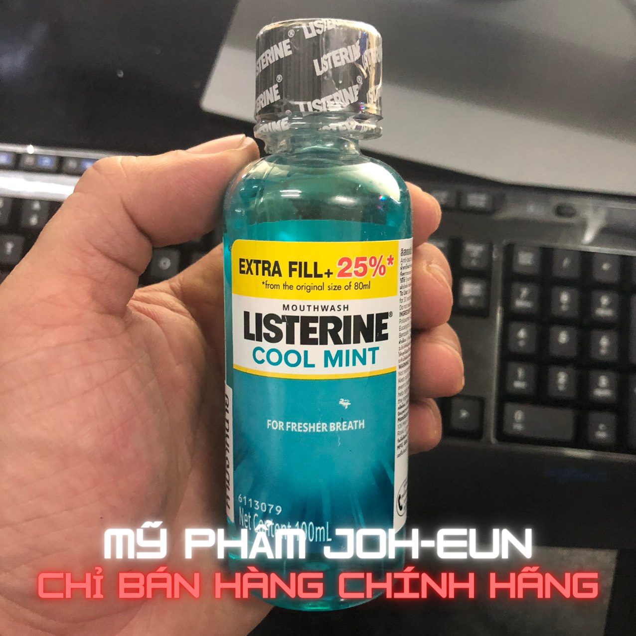 Nước súc miệng bạc hà listerine 100ml