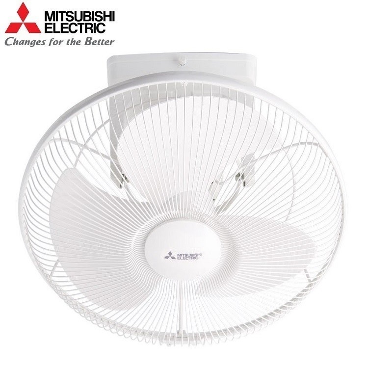 Quạt đảo trần mitsubishi cy16-ga wh, vận hành êm ái & bền bỉ, đường kính cánh 40cm, công suất 49w, 3 cấp độ vận hành