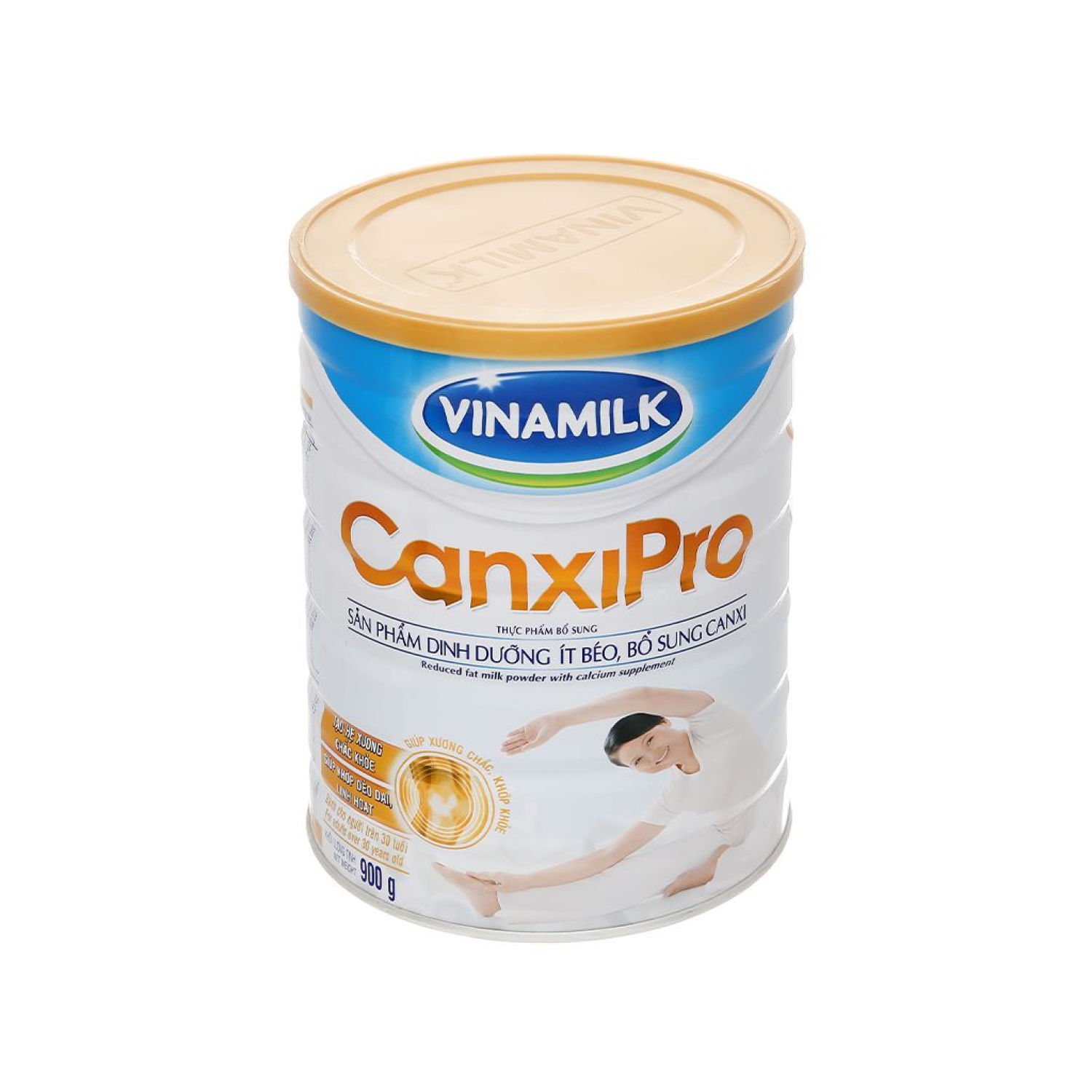 Sữa bột Vinamilk CanxiPro ít béo lon 900g