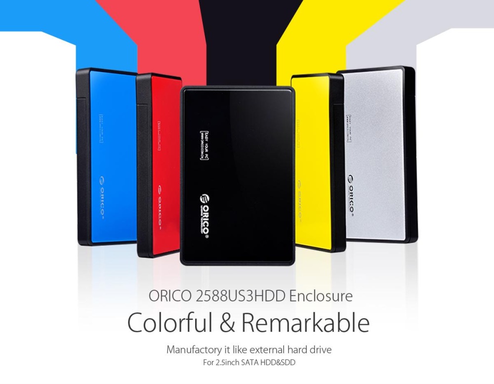Hộp đựng ổ cứng ssd/hdd 2.5" sata usb 3.0 orico 2588us3