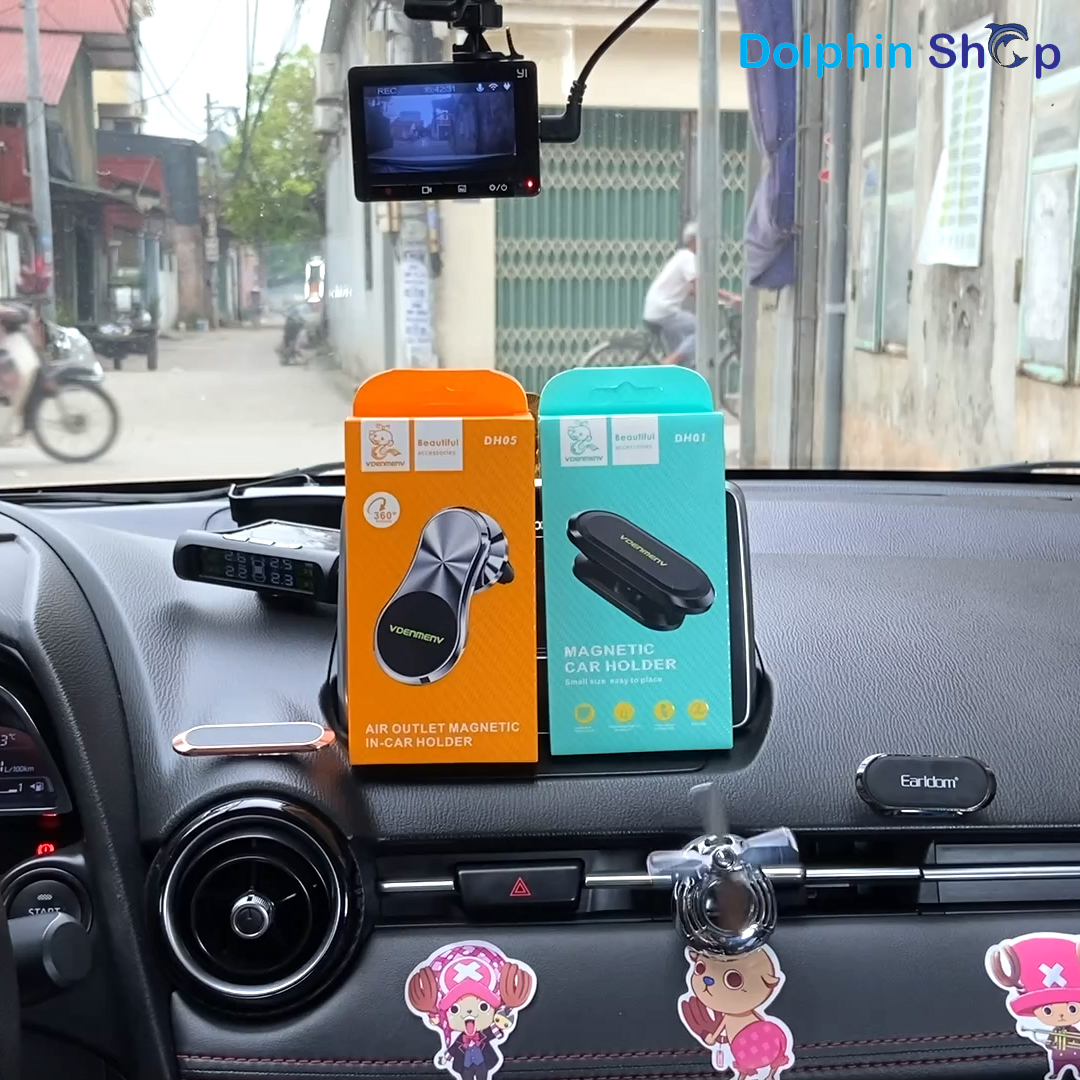 Giá đỡ điện thoại trên ô tô hút nam châm cực chắc chắn