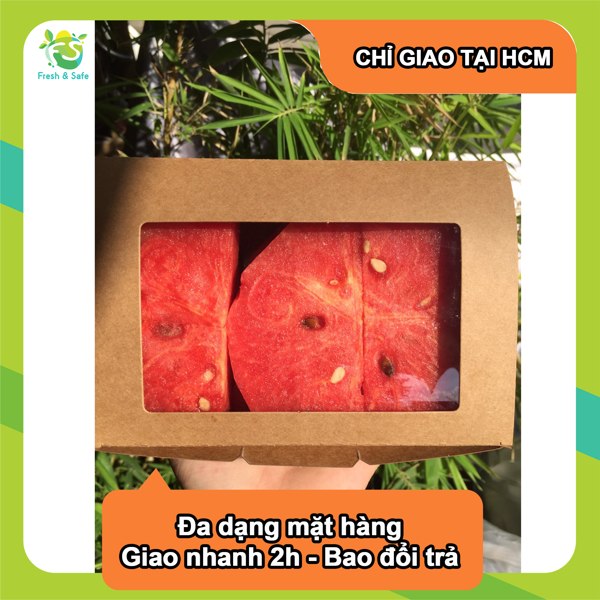 Trái cây cắt - hộp dưa hấu