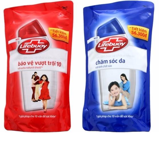 Sữa Tắm Lifebuoy Chăm Sóc Da/ Bảo vệ vượt trội Túi