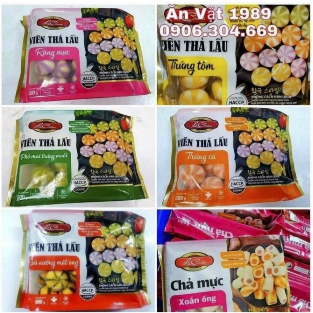 Viên thả lẩu trứng tôm lacusiana 500g