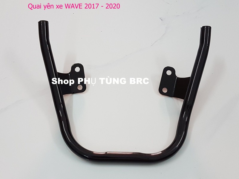 Tay dắt ( quai yên) INOX sơn đen xe WAVE A 2017 - 2021, WAVE A 2010 - 2016,  BLADE, RS100, RSX100