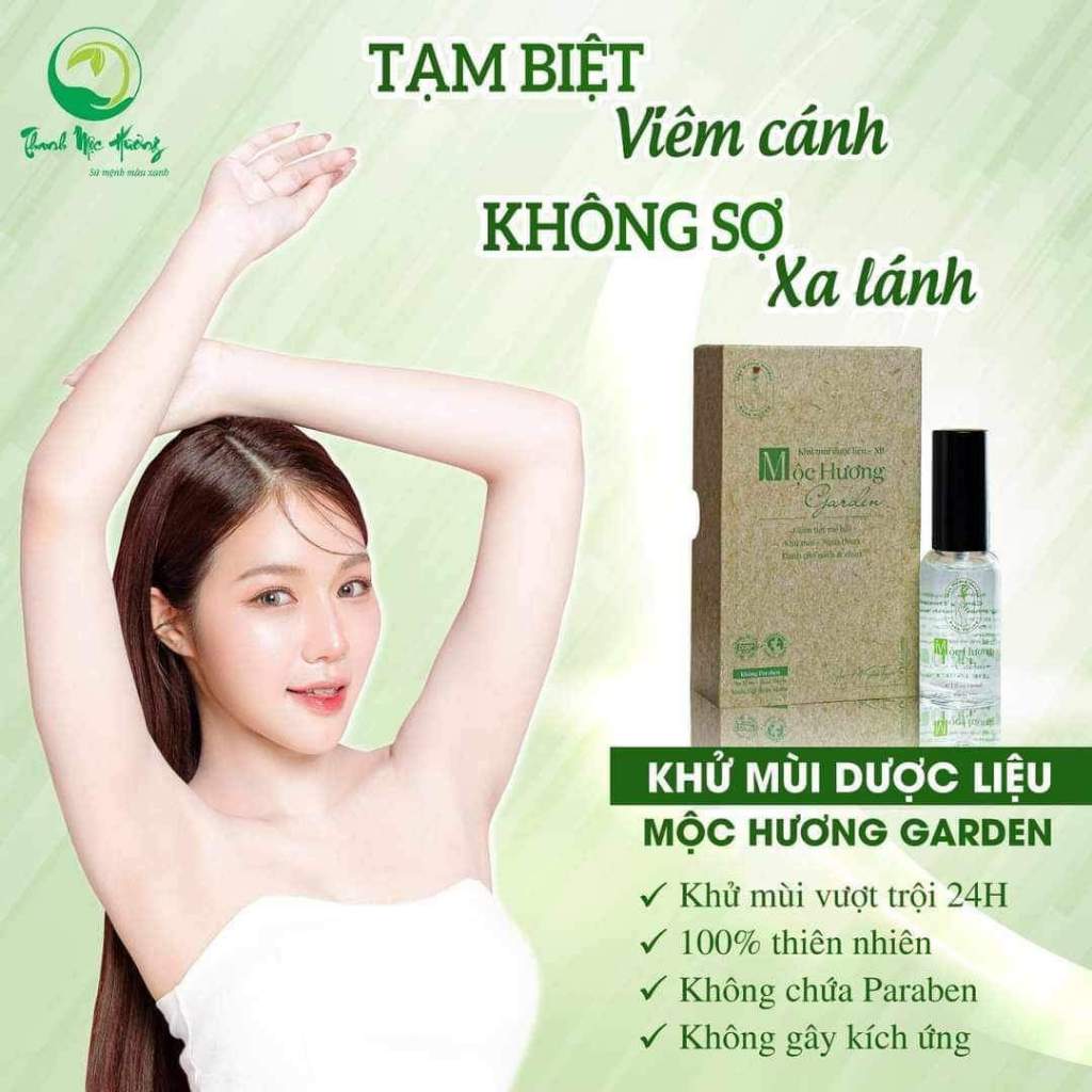 Xịt Khử Mùi Hôi Nách Thanh Mộc Hương - Giảm Tiết Mồ Hôi Khô Thoáng Dưỡng Trắng Nách 30ml Chai Xịt