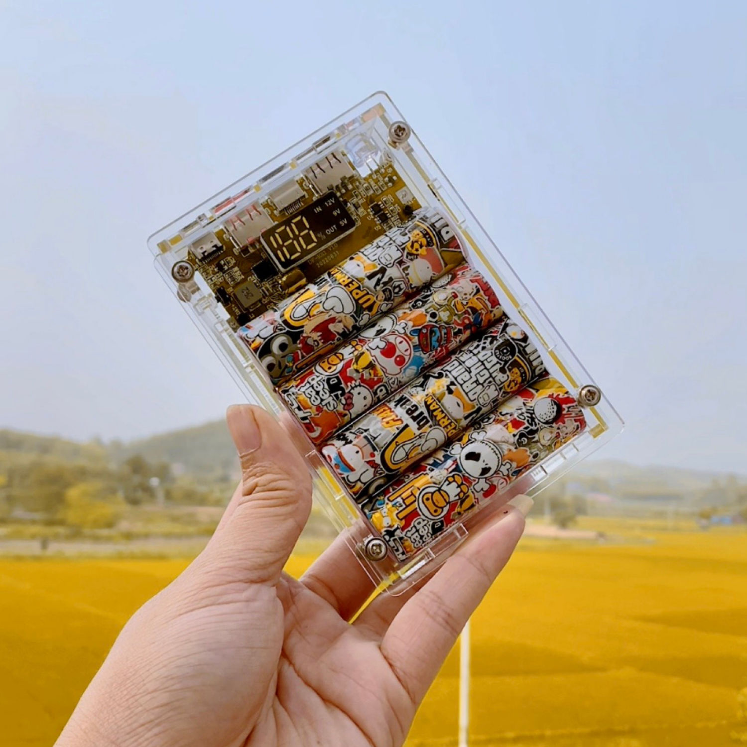 Sạc dự phòng 4 pin 21700 dung lượng 20000 mah,sạc nhanh pd 22,5w