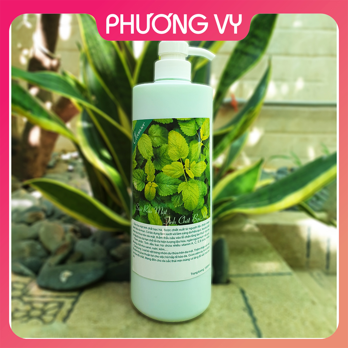 Sữa rửa mặt loại 1000ml cho spa hương bạc hà