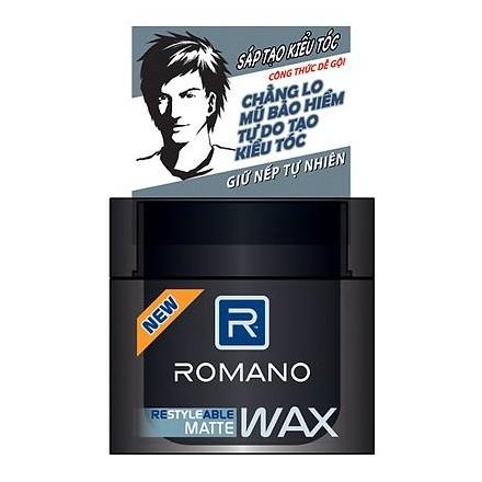 [HCM]Romano - Sáp ( Wax ) Tạo kiểu tóc tự nhiên Matte 68 gr