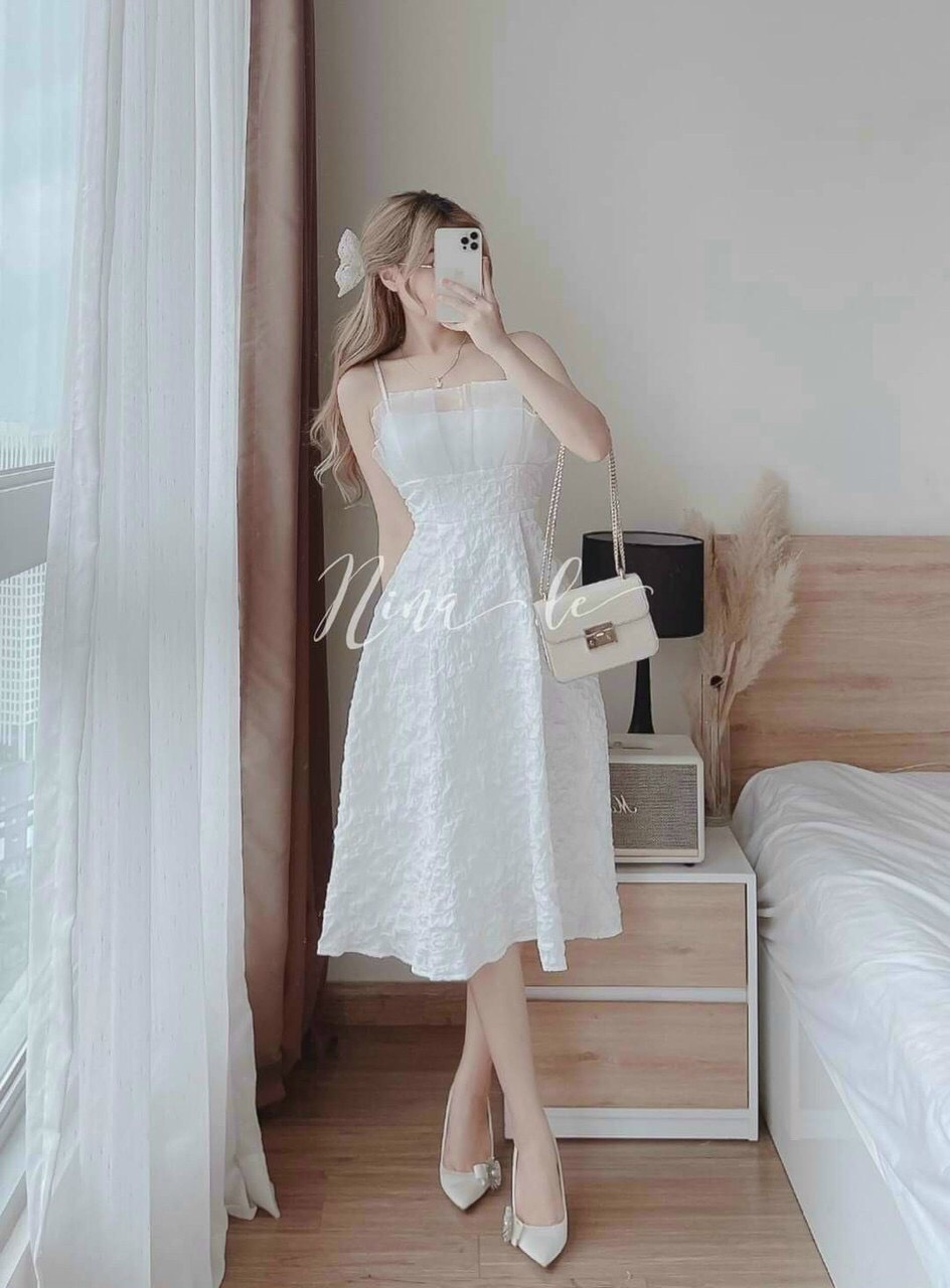Đầm váy gấm nữ đi dự tiệc cực kỳ đẹp giành cho các chị em