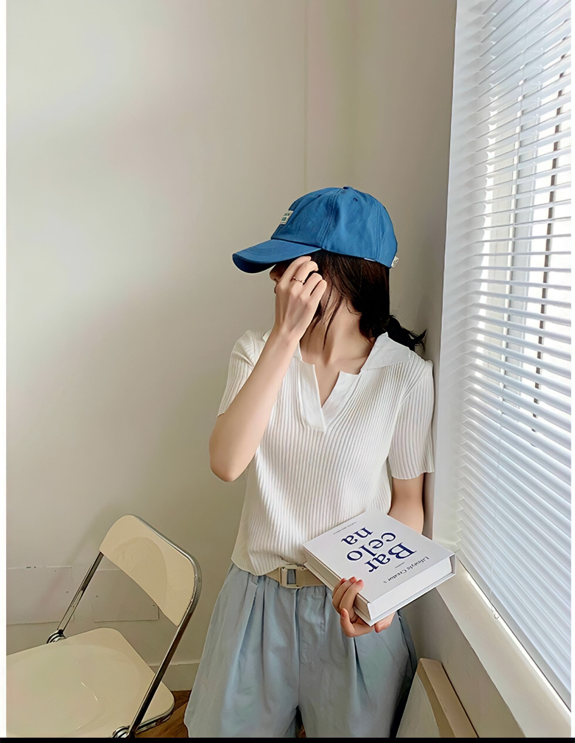 Áo croptop trơn cổ V sâu thun gân GONGZU phong cách croptop tay ngắn basic từ 48kg màu đen, trắng, xanh
