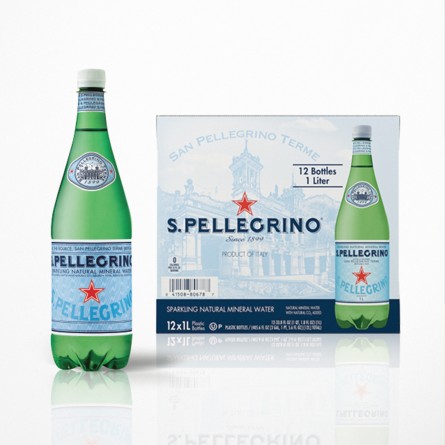 Nước khoáng có ga tự nhiên 1L Sanpellegrino - Chai nhựa