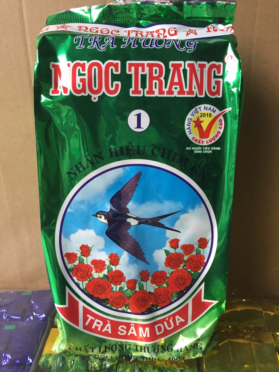[HÀNG CÔNG TY] Trà Ngọc Trang hương sâm dứa 400g.Trà xanh