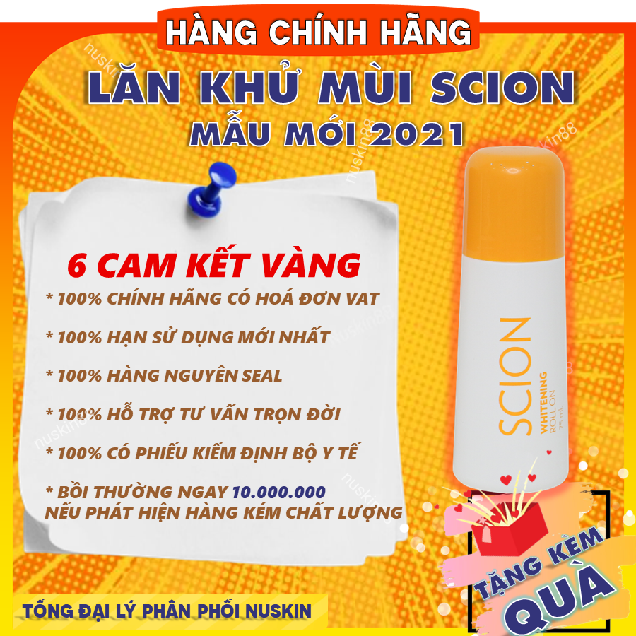 Lăn khử mùi Scion Nuskin Mẫu Mới 2021 - Nuskin