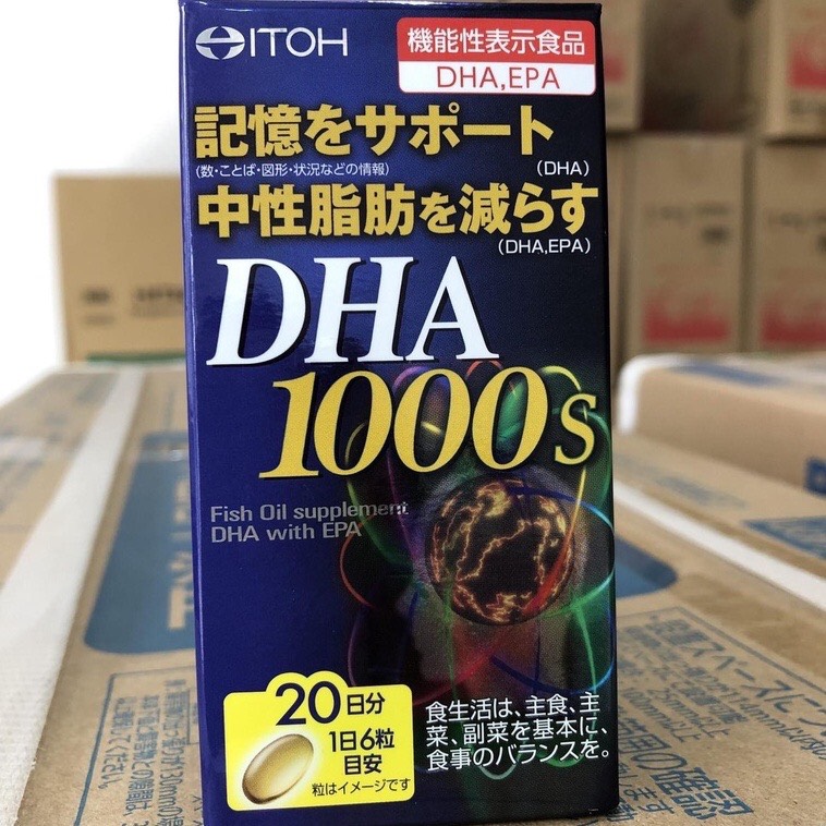 Viên uống bổ não DHA 1000s hộp 120 viên Nhật