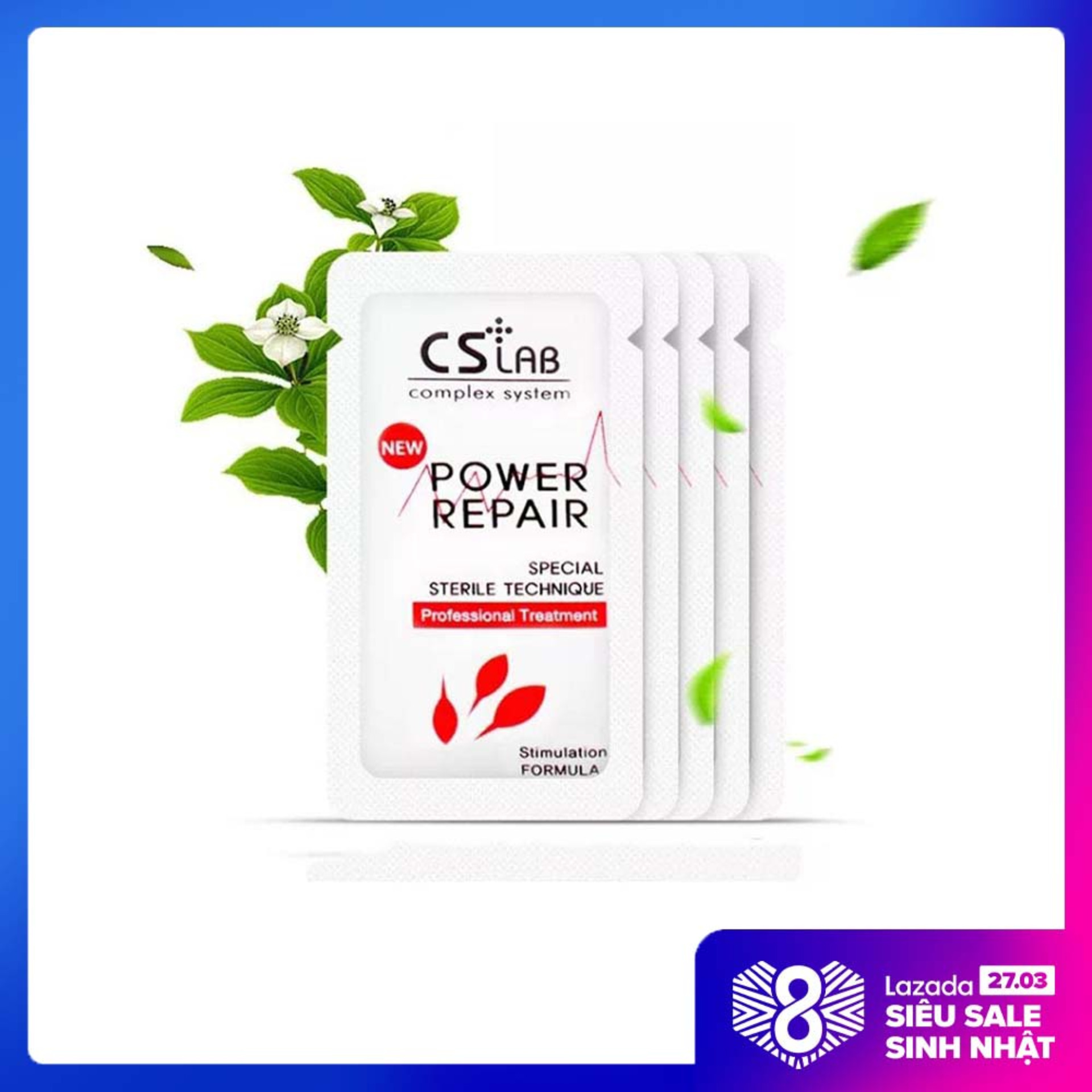 Kem Dưỡng Môi, Mua Dưỡng môi mày sau phun xăm - Hộp 100 gói dưỡng môi sau xăm power repair hàn quốc.