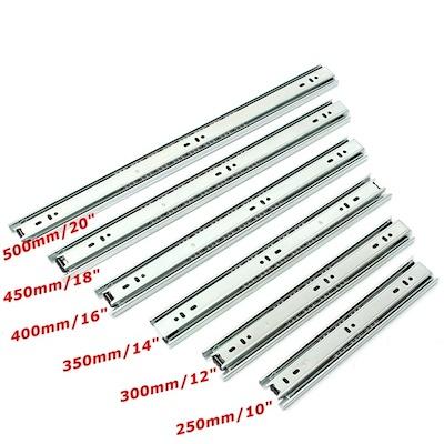 combo 2 bộ Ray Trượt Ngăn Kéo 3 Tầng có giảm chấn ( 25cm-50cm)