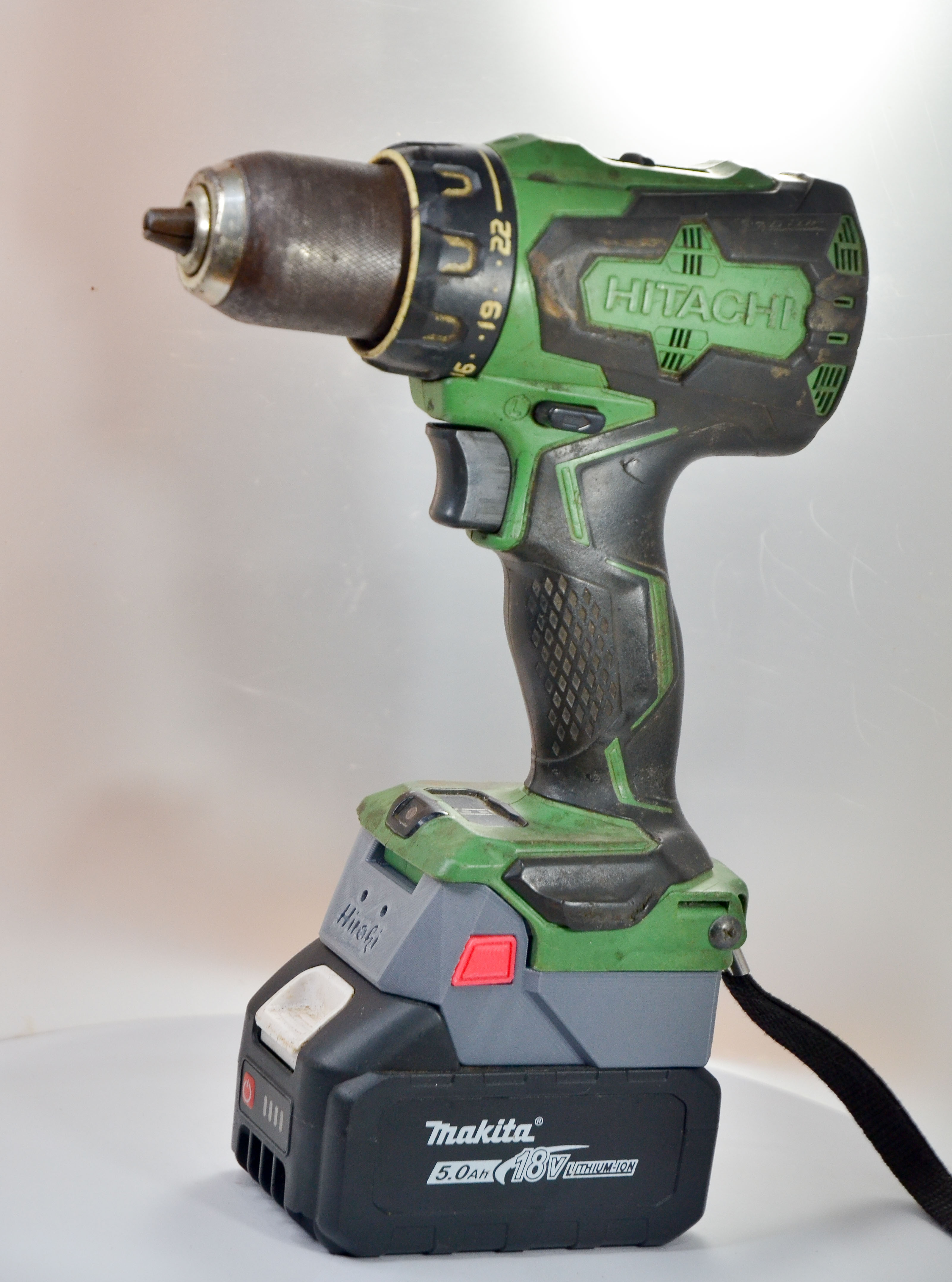 Ngàm chuyển pin makita 14-18v cho máy hiroki - hitachi 14-18v