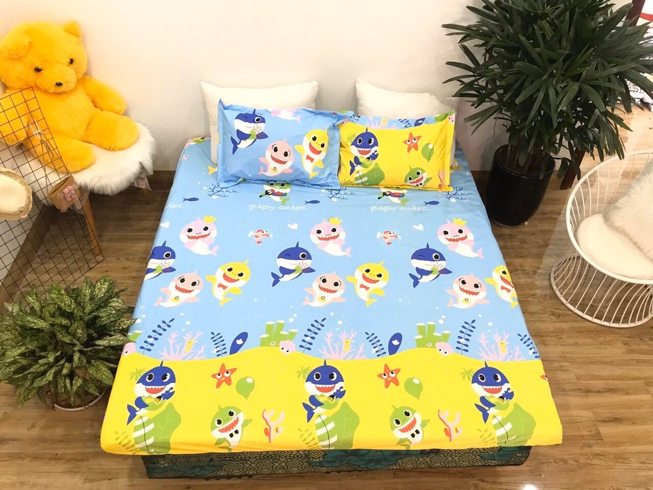 Ga chống thấm cotton cao cấp, an toàn cho bé