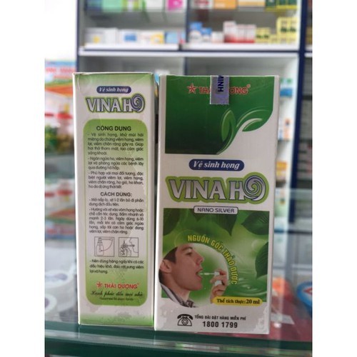 Xịt họng Vinaho Thái Dương- Vệ sinh họng, giảm ho
