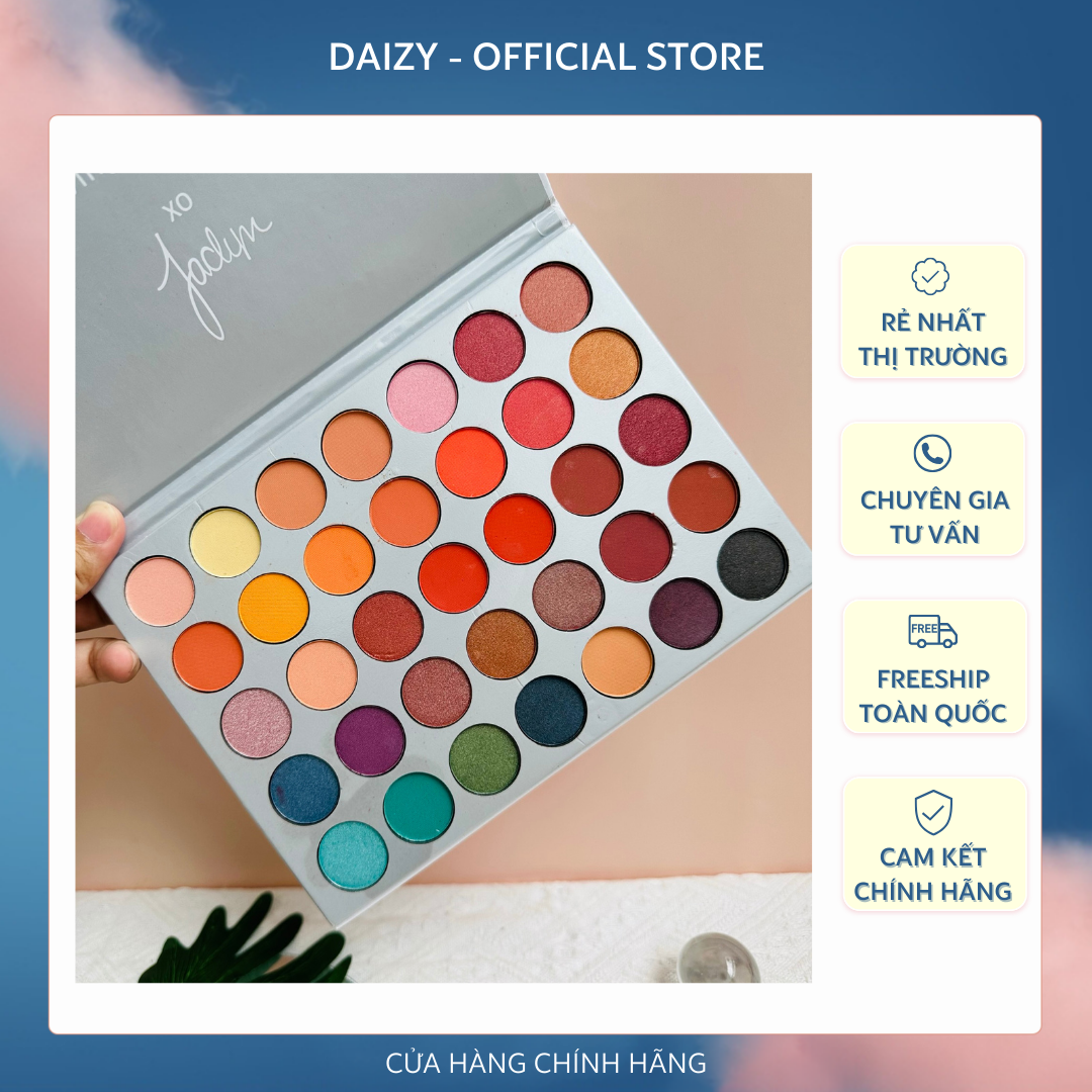 Bảng màu mắt morphe jaclyn hill 35 màu nội địa, bám màu cực chuẩn